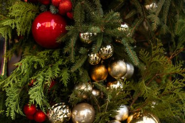 Noel ağacında Noel balosu. Yüksek kalite fotoğraf