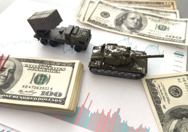 Kavram: Rusya Federasyonu 'nun bütçesinin çoğu orduyu desteklemeyi amaçlıyor. Yüksek kalite fotoğraf