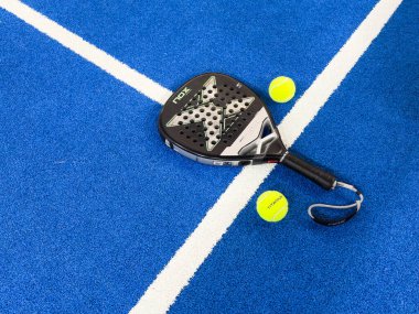 Ukrayna Kyiv, 21 Ekim 2024. Padel raket nox. Yüksek kalite fotoğraf