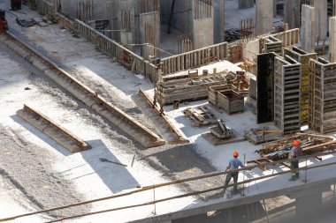 İnşaat işçisi. Yüksek kalite fotoğraf