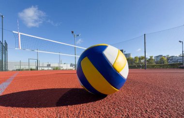  Açık sahada voleybol. Yüksek kalite fotoğraf