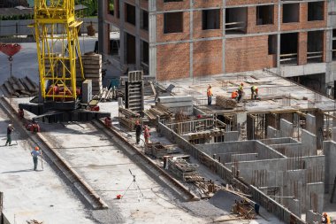 İnşaat işçisi. Yüksek kalite fotoğraf