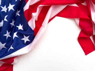 Amerikan bayrağının bir kısmına yaklaş. Yüksek kalite fotoğraf
