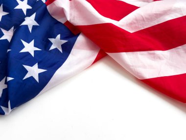 Amerikan bayrağının bir kısmına yaklaş. Yüksek kalite fotoğraf