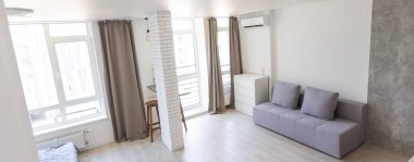 Dairenin mutfak ve oturma odası..