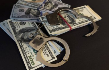 Beton Döşeme Suçları 'nda 100 Fatura' ya kelepçe. Yüksek kalite fotoğraf