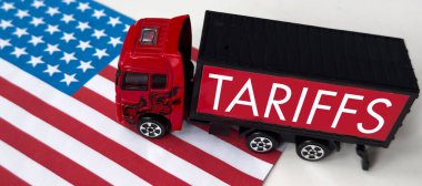 Gümrük savaşı nakliyat, ticaret ve ticaret konsepti. Yüksek kalite fotoğraf