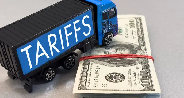 Gümrük savaşı nakliyat, ticaret ve ticaret konsepti. Yüksek kalite fotoğraf