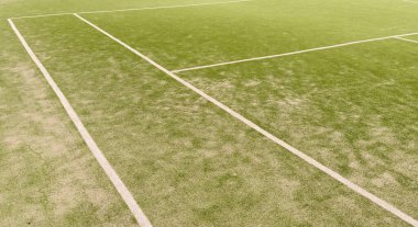 Yapay çimen tenis kortu sahası. Yüksek kalite fotoğraf