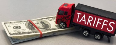 Gümrük savaşı nakliyat, ticaret ve ticaret konsepti. Yüksek kalite fotoğraf