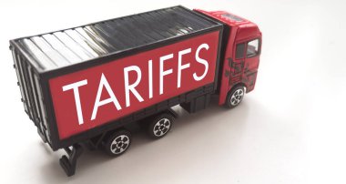 Gümrük savaşı nakliyat, ticaret ve ticaret konsepti. Yüksek kalite fotoğraf