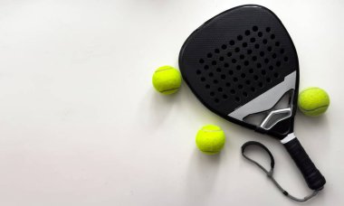 İzole raket tenis nesneleri. Padel raketi. Yüksek kalite fotoğraf