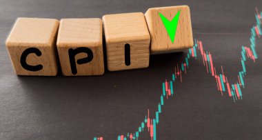 Arkaplanda bulanık bir şamdan grafiği olan Cpi harfleri yatırımları, finansal büyümeyi ve piyasa dalgalanmalarını sembolize ediyor. Yüksek kalite fotoğraf