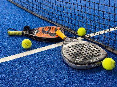 Kyiv, Ukrayna, 4 Kasım 2024. Padel raketi, Bullpadel, Yüksek kalite fotoğraf