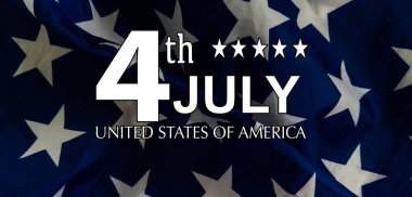 4 Temmuz Vatanseverlik Günü ABD Sembolleri. Ulusal kutlama 4 Temmuz federal bayramı Amerika Birleşik Devletleri. Amerikan bayrağı Yıldızlar ve Çizgiler Kırmızı, Beyaz ve Mavi Eski Zafer Yıldızlı Bayrağı. Yüksek kalite fotoğraf