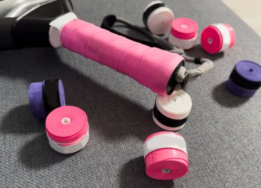  Profesyonel raket ve raket sarma. Yüksek kalite fotoğraf