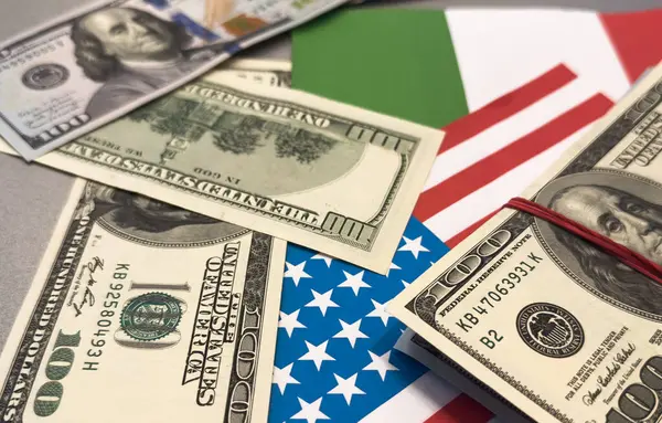 Amerika ve Meksika dolarları. Yüksek kalite fotoğraf