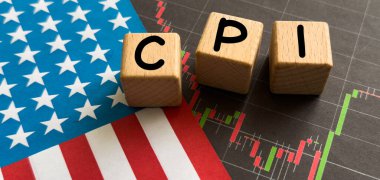 Harf bloğu, tüketici fiyat endeksinin CPI kısaltması. Yüksek kalite fotoğraf