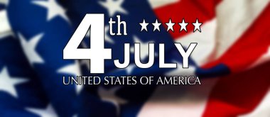 4 Temmuz Vatanseverlik Günü ABD Sembolleri. Ulusal kutlama 4 Temmuz federal bayramı Amerika Birleşik Devletleri. Amerikan bayrağı Yıldızlar ve Çizgiler Kırmızı, Beyaz ve Mavi Eski Zafer Yıldızlı Bayrağı. Yüksek kalite fotoğraf