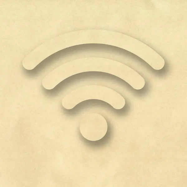 Wifi Icon Symbol White Background — Stock Photo, Image