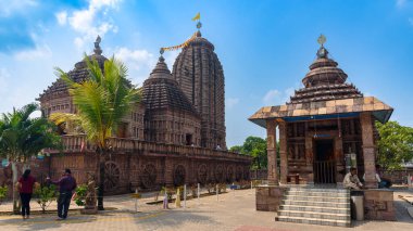 26 Ekim 2023 Balasore, Odisha 'daki Jagannath Tapınağı' nın kopyası..