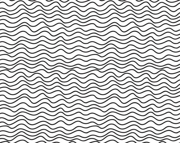 Простые Волновые Линии Фона Волнистая Текстура Вашего Дизайна Бесшовный Рисунок — стоковый вектор