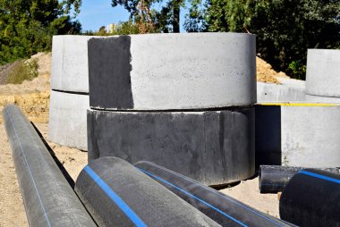 Beton daire çukur ve Pvc Boru çekme inşaat Makinası