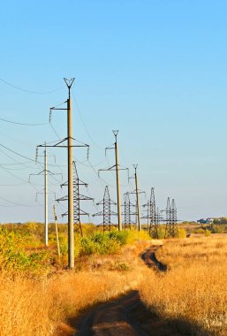 Moldova 'da kırsal yüksek voltaj nakil hattı