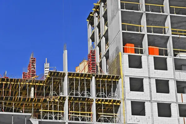 Commercial residential buildings under construction