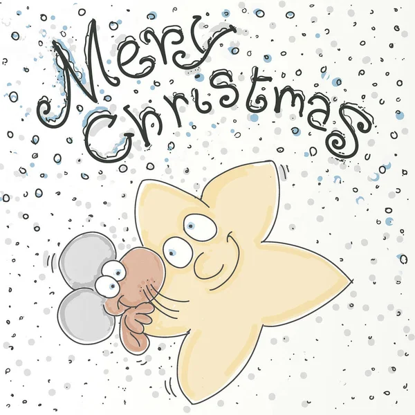 Merry Christmas, with mouse,  mascot designs for humorous boys for parties