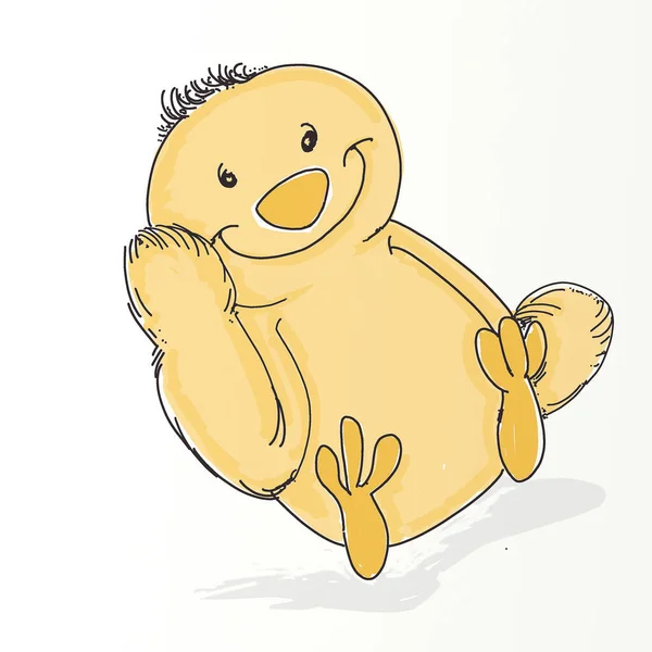 Mascot Tender Sweet Chick Designs Humorous Boys Parties — Stock Photo, Image