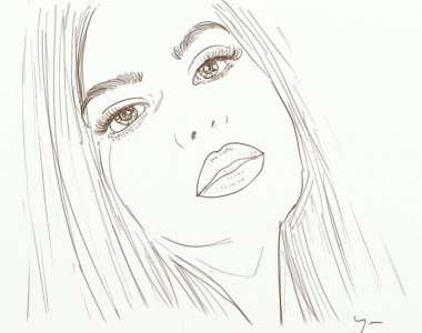 portrait of a woman with a piercing gaze designed for cosmetics