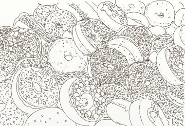 Lokantadaki masada dondurmalı bir tavanın resmi.