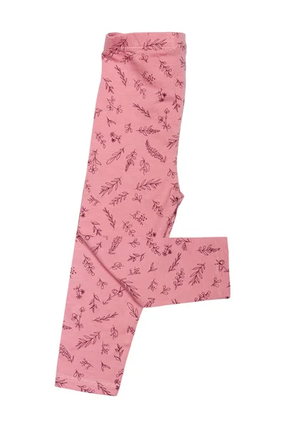 Рожеві Легінси Візерунком Дівчинки Ізольовані Білому — стокове фото