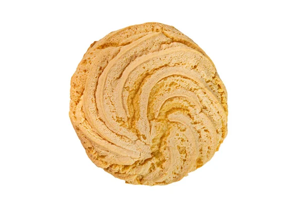 Вид Зверху Плоский Шар Смачного Домашнього Чорничного Кремового Сендвіч Печива — стокове фото
