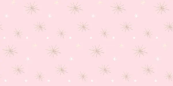 Золотые Искры Искры Розовом Фоне Милая Оберточная Бумага Векторная Текстура Стоковый вектор