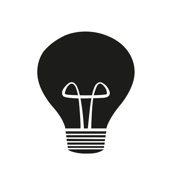 Une Ampoule Led Sur Fond Blanc Avec Espace Copie — Image vectorielle