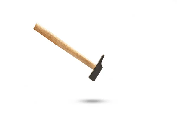 Hammer Floating White Background Shadow Copy Space — Stock Photo, Image