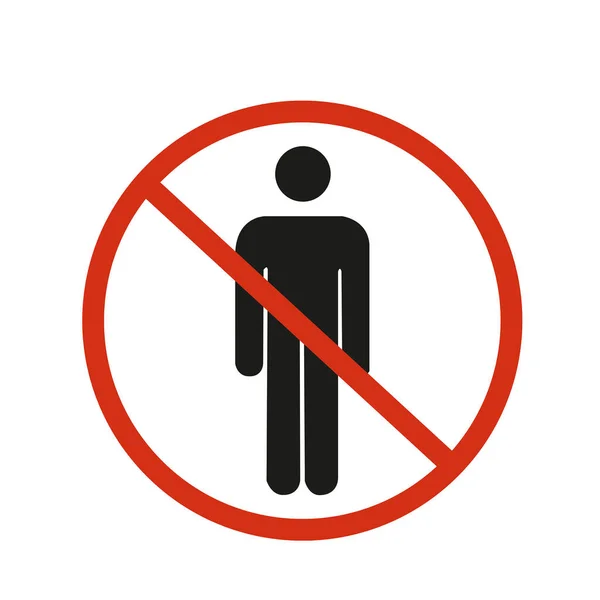 Zeichen Verbotener Überfahrt Auf Weißem Hintergrund — Stockvektor