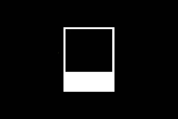 Black Background White Frame Xith Copy Space — Stock Photo, Image