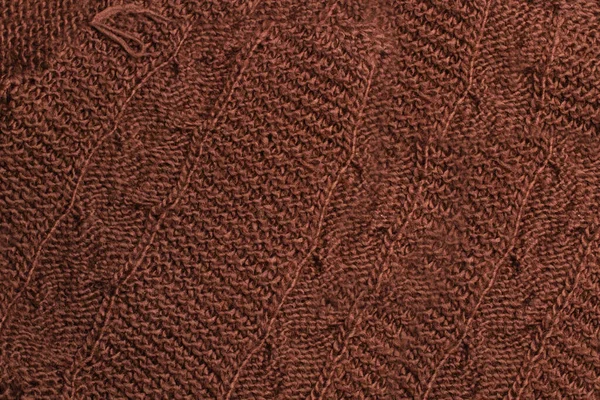 Brown Wool Scarf Close View — Stock Photo, Image