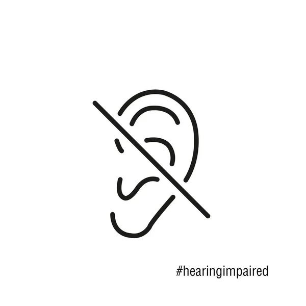 Μαύρο Σήμα Προβλήματα Ακοής Λευκό Φόντο Αντιγραφικό Χώρο — Διανυσματικό Αρχείο