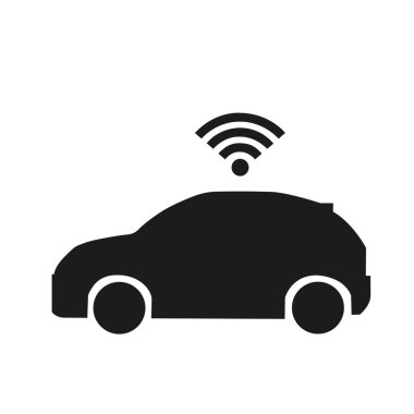 Fotokopi alanı beyaz arka planda kendi kendine giden bir araba