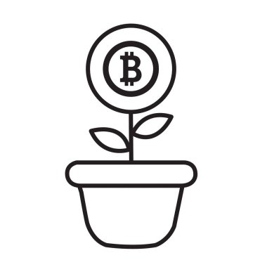 Beyaz arka planda çiçek şeklinde bir bitkisel para olan bir bitki.