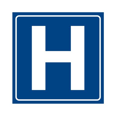 Beyaz arka planda mavi tabela