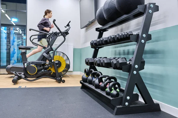 Treinamento Esportivo Exercício Atividade Estilo Vida Ginásio Apartamentos Residenciais — Fotografia de Stock