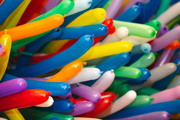 Balões Coloridos Com Divertido Fundo Férias — Fotografia de Stock