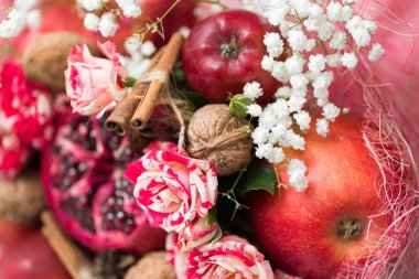 Sebze ve meyve özgün alışılmadık yenilebilir buket