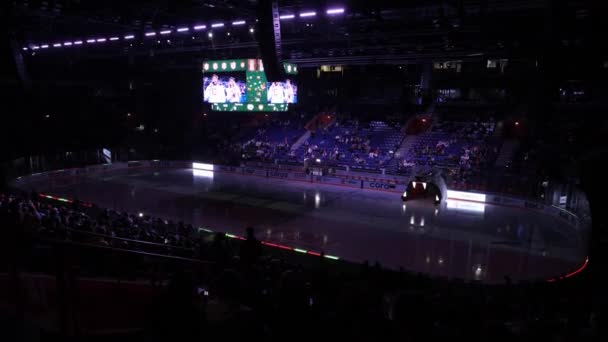 Almaty Kazakhstan Března 2023 Hokejové Aréně Zahajuje Mistrovství Světa Profesionálním — Stock video