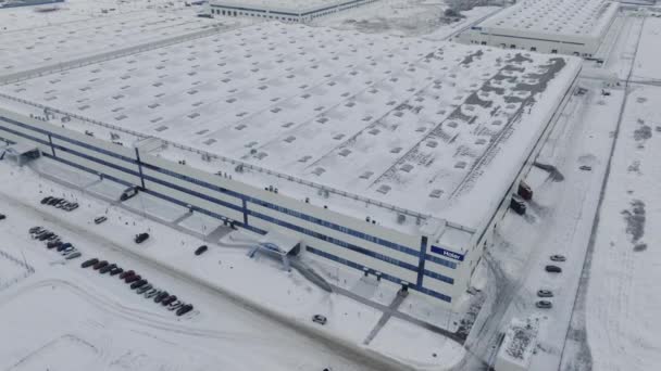 Almaty Kazakhstan Μαρτιου 2023 Μεγάλη Αποθήκη Οικιακών Συσκευών Σκεπαστή Χιόνι — Αρχείο Βίντεο